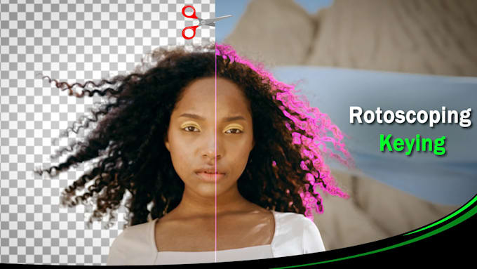 remove the background of any video using keying or rotoscoping