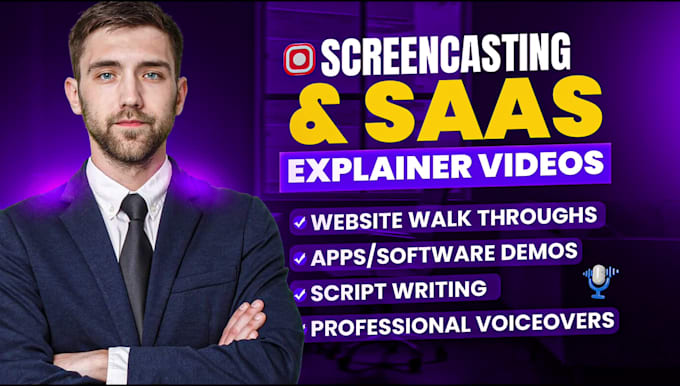 create professional screencast and saas tutorial videos for websites and apps