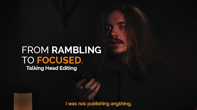 be your dedicated youtube talking head and coaching video editor