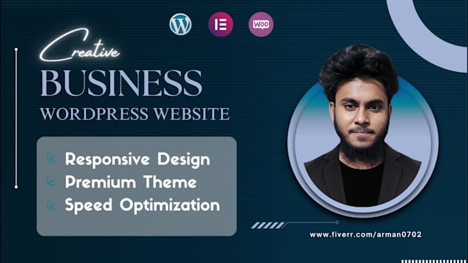 build business wordpress website design or business blog website