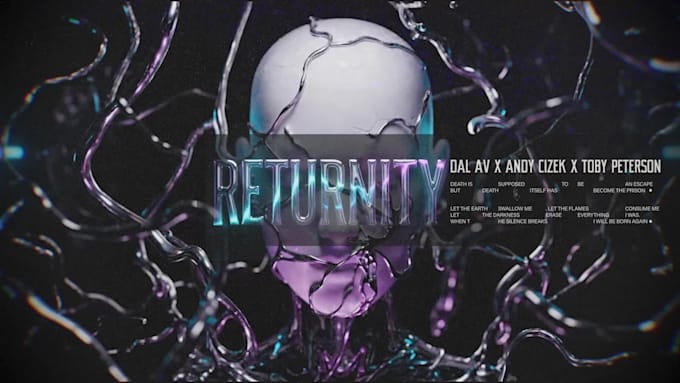 create a custom looping metalcore music visualizer video