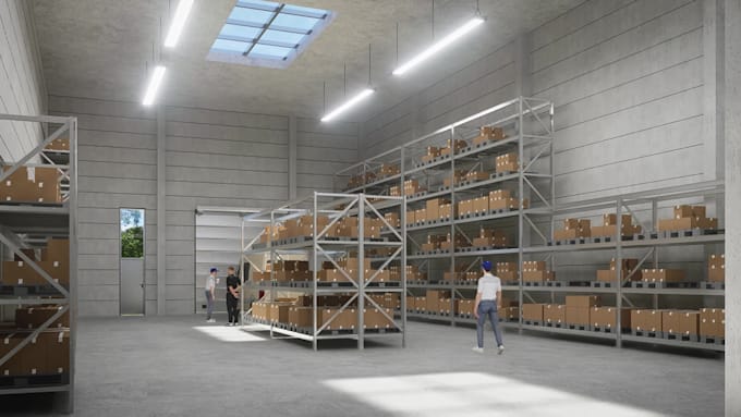 design expert 2d and 3d factory and warehouse plans