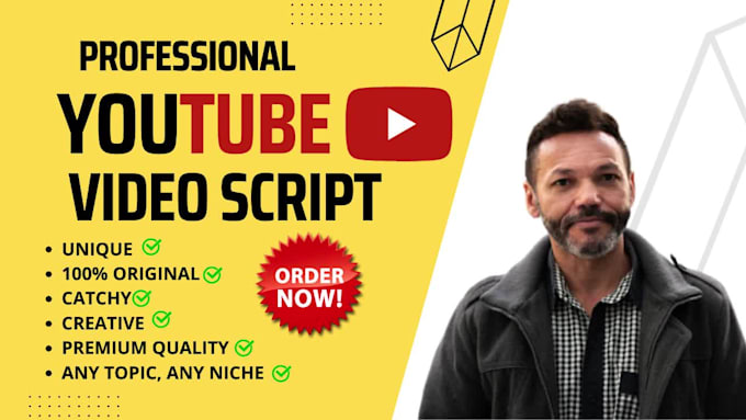 create your youtube video script or video script fast delivery