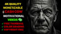 create monetizable mind blowing motivational youtube videos