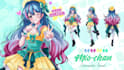 draw a custom character sheet or reference sheet for your oc or vtuber