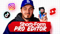 do instagram reels, tiktok and youtube shorts editing