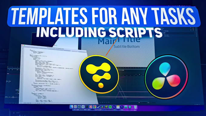 create any davinci resolve template or custom animation