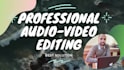 do high quality audio and video editing in a few hours