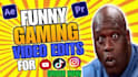 do funny gaming youtube video editing with free thumbnail