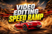 do professional speed ramp video editing and slow motion