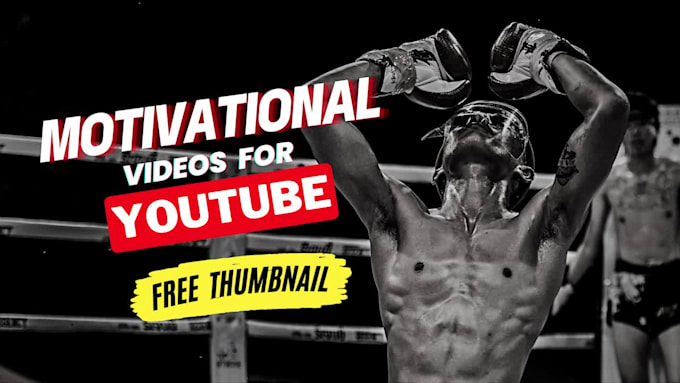 create 10 HD motivational videos for youtube with thumbnails