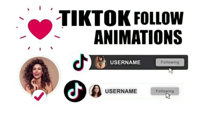 create tiktok follow animation