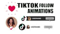 create tiktok follow animation