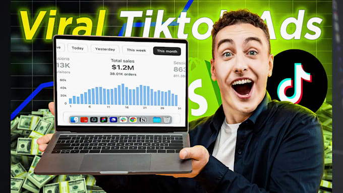 create viral tik tok video ads, shopify, dropshipping, amazon product video ad