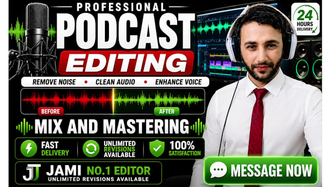 do podcast audio editing or podcast video editing