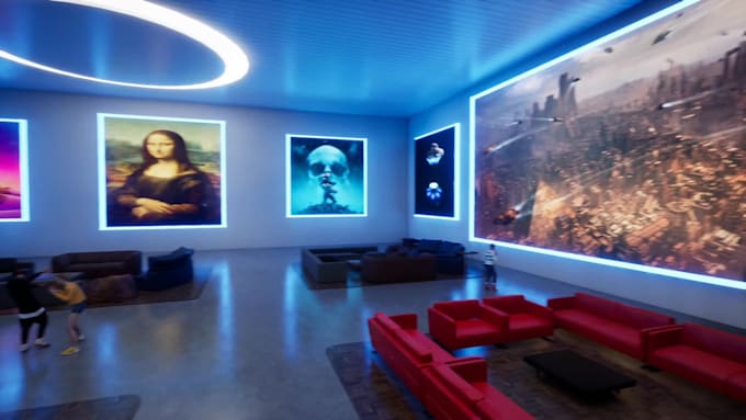 create your metaverse or VR building, environment in unreal engine 5
