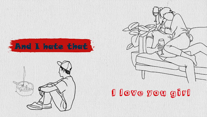 make a hand drawn lyric music video