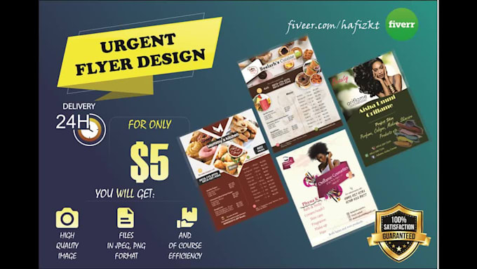 create an urgent flyer design in 24 hours
