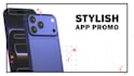 create a stylish mobile app promo video