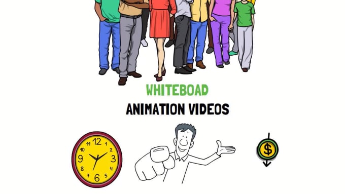 Best Price! I will make whiteboard animation 2d explainer video for you