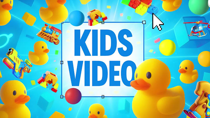 do high level kids channel video editing