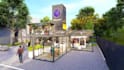 design and 3d render shipping container home, restaurants, resort and masterplan