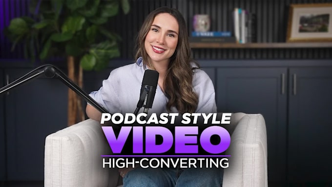 create a podcast ugc style video