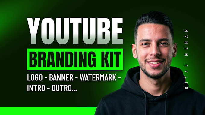 create a youtube banner and logo with full channel branding