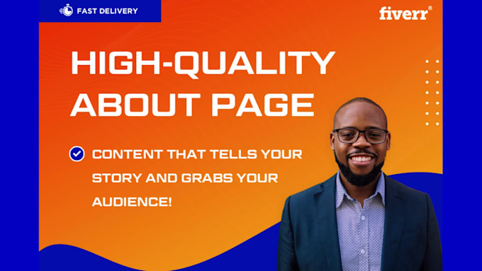write a high quality about page for your website