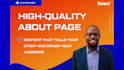 write a high quality about page for your website