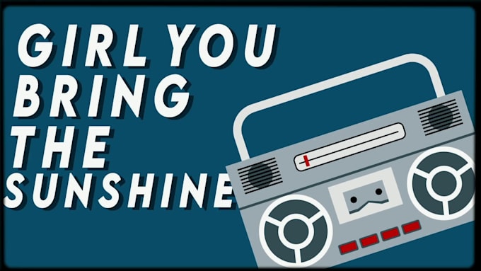 make your animated lyric video
