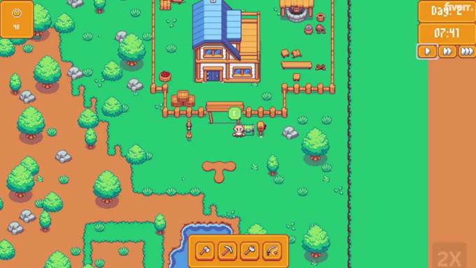 develop 2d godot game for pc, mobile and web