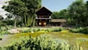 3d design realistic natural landscape, garden designs