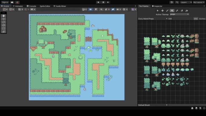 Make a pixel art tileset for your game by Bagonggames | Fiverr