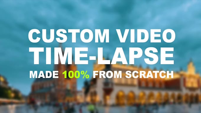 create a 4k time lapse and hyper lapse from still photos
