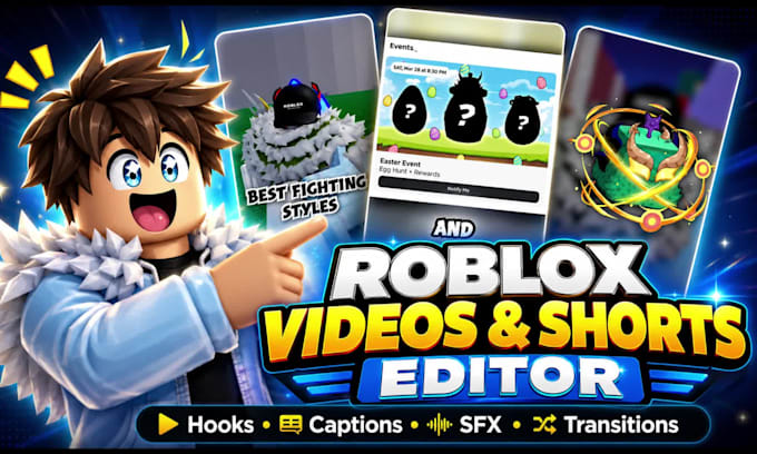 create viral roblox shorts with memes, captions and sfx