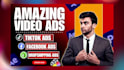 create dropshipping video ads tik tok video ads with hook