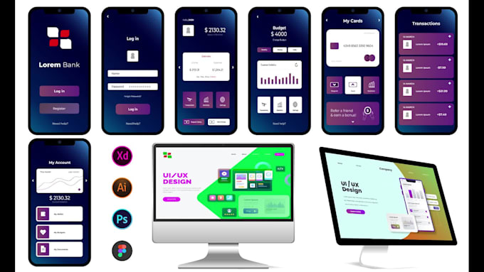 do mobile app UI UX design and website UI UX design
