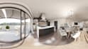model a project and render realistic 360 VR image