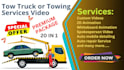 create tow truck video or towing service video