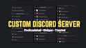 setup gaming, educational, business discord servers for you