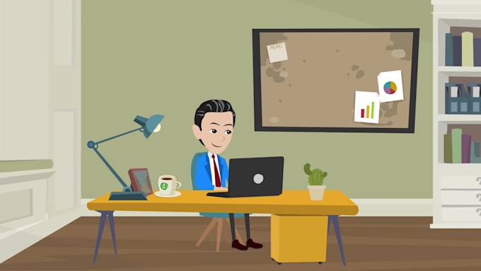 create 2d animated explainer business or whiteboard animation