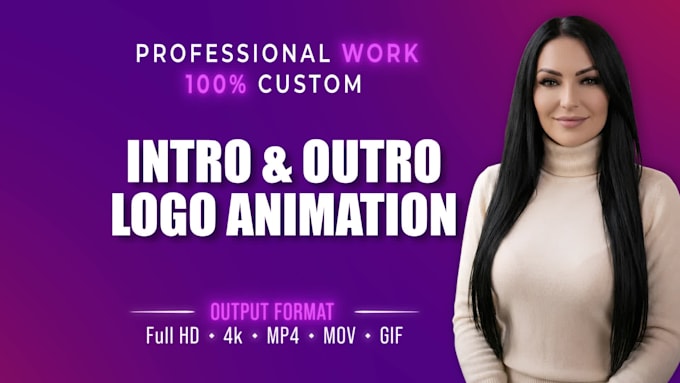 create custom logo animation intro and outro
