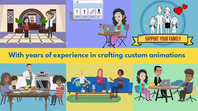 create a professional 2d animated explainer or whiteboard video in 24h