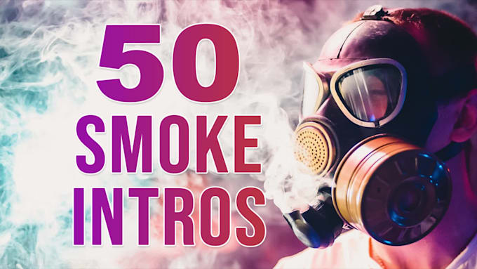 make 50 smoke logo intro video animations