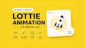 create modern lottie animation for website and app
