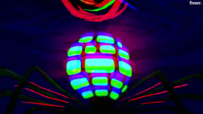 make trippy animated psychedelic visuals lyrics videos
