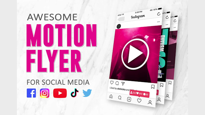 animate flyer and create animated motion flyer ai motion poster