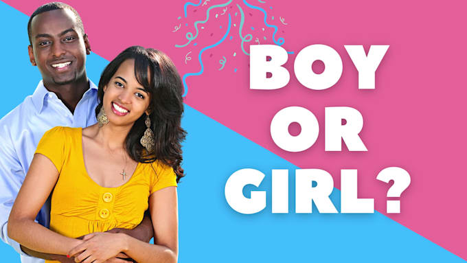 create a beautiful gender reveal video