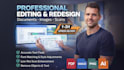 do fast delivery, edit, modify, fix, redesign any image, document, text or scan